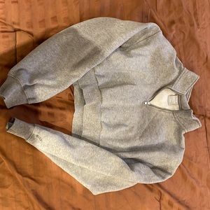 TNA Cozy Perfect cropped quarter zip